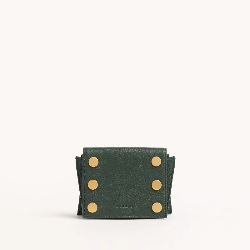 Backpack for gym gear-Allen Wallet | Green Room Pebble/Brushed Gold