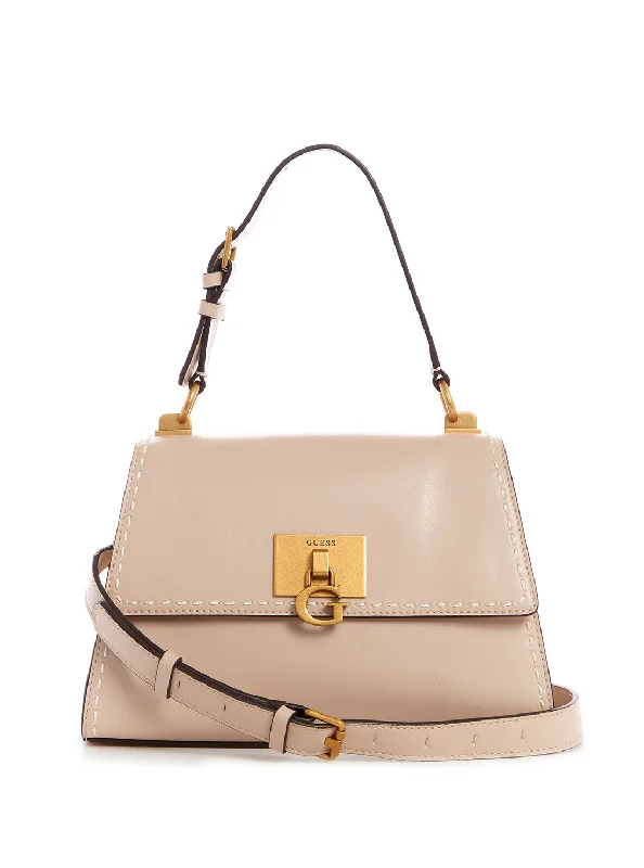 Handbag with branding-Beige Stephi Shoulder Bag