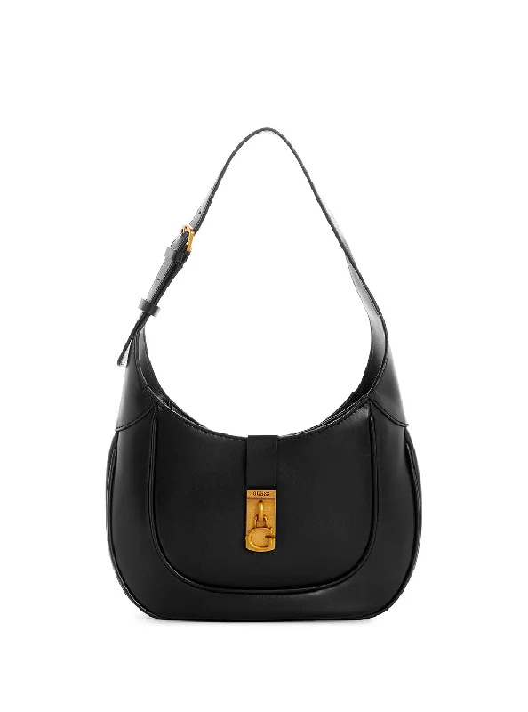 Handbag for festivals-Black Maimie Hobo Shoulder Bag