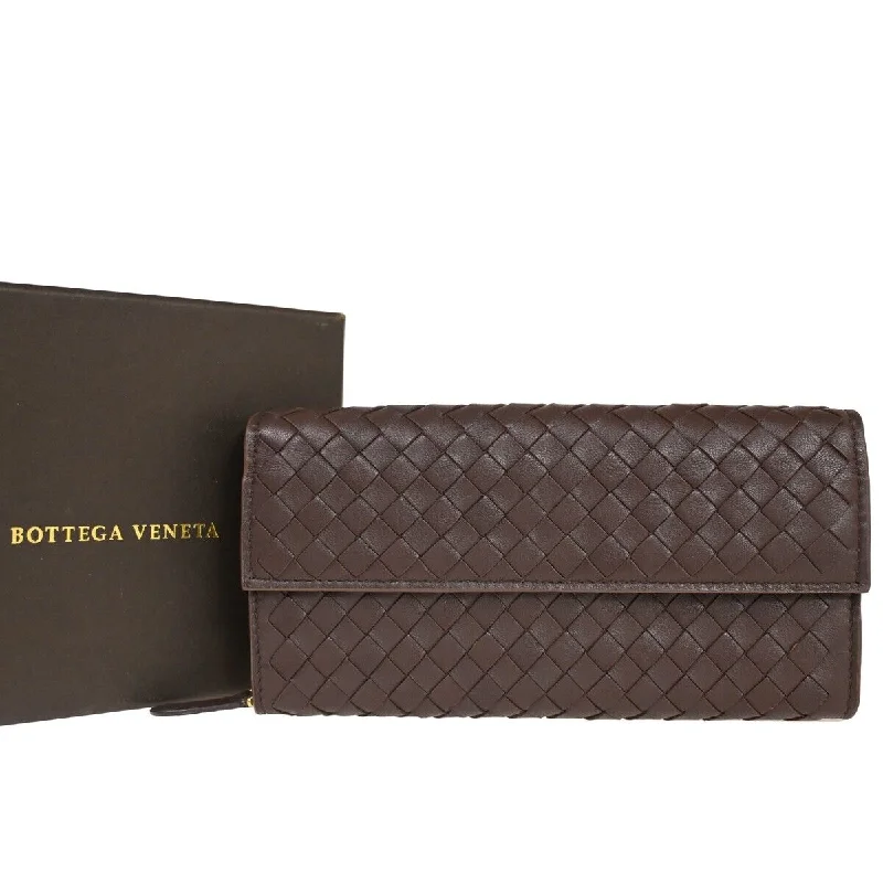 Wallets for secure cash-Bottega Veneta Intrecciato  Leather Wallet  (Pre-Owned)