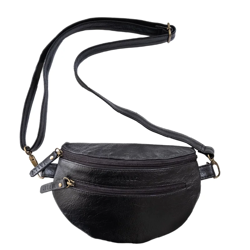 Handbag unique design-Bum Bag in Black