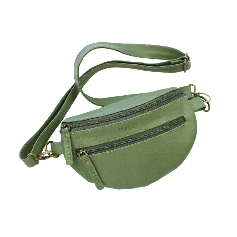 Handbag for joggers-Bum Bag in Sage Green