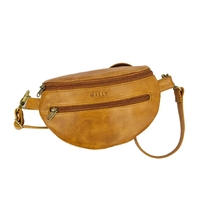 Handbag amber shade-Bum Bag in Toffee