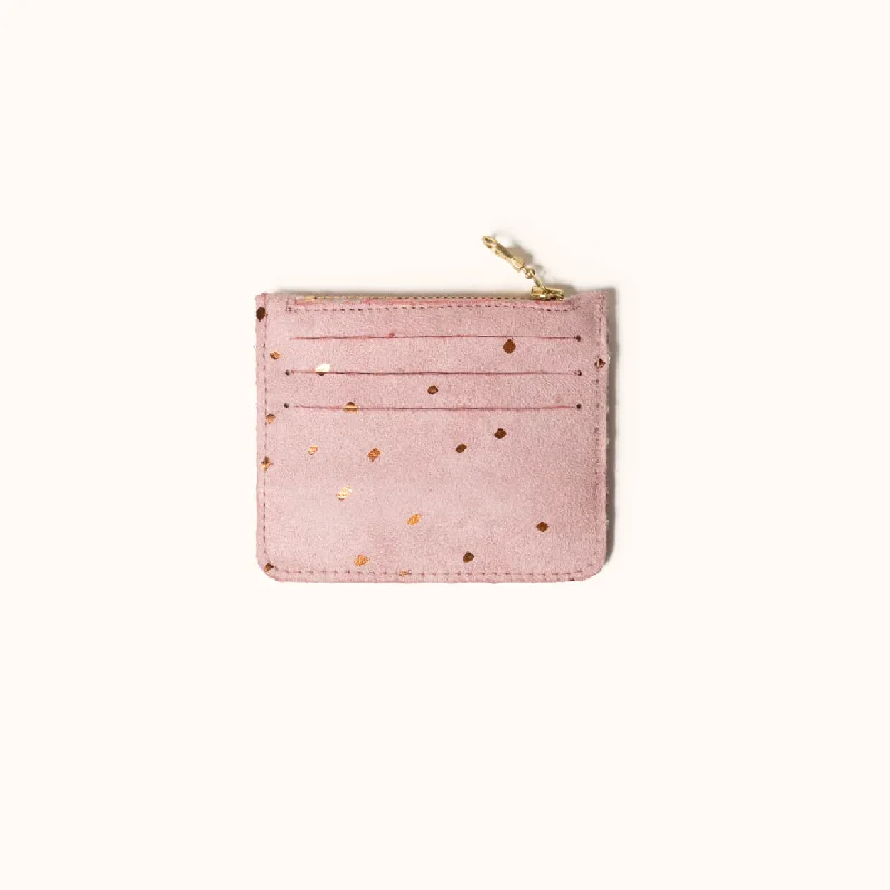 Backpack for kids cute-Card Wallet, Dusty Rose