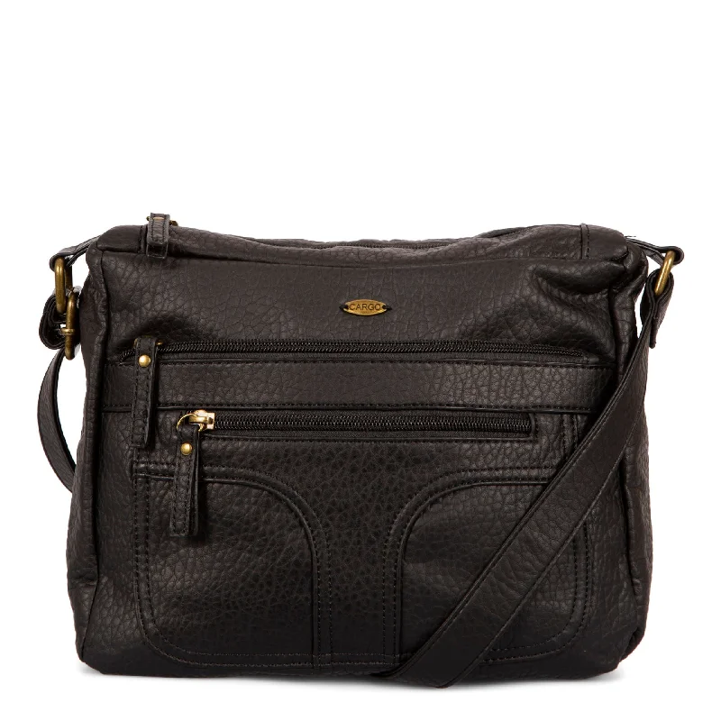 Handbag for freelancers-Pebbled E/W Crossbody Bag