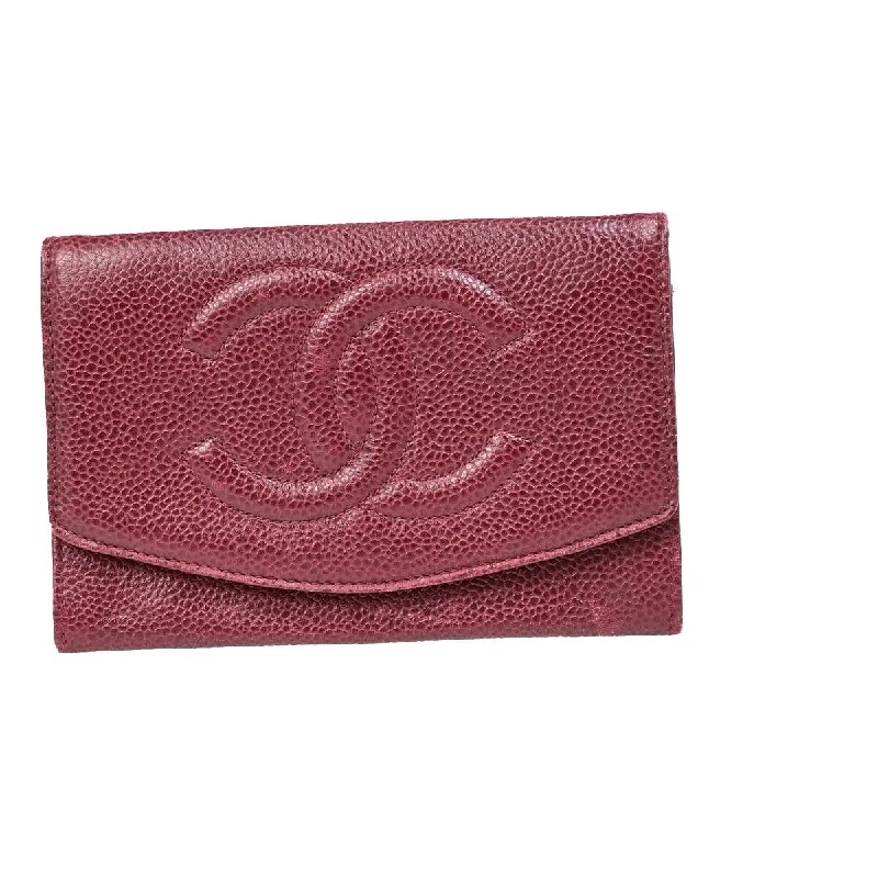 Keychains for daily essentials-Chanel Logo Cc  Leather Wallet  (Pre-Owned)