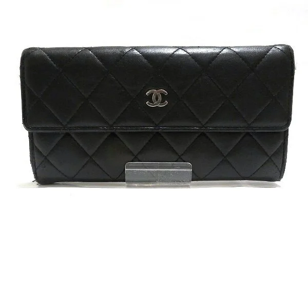 Wallets with extra tags-Chanel Matelasse Lambskin Long Wallet