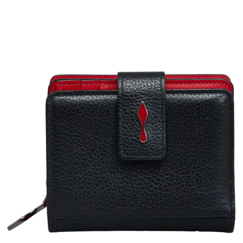 Wallets in handmade leather-Christian Louboutin Paloma Leather Compact Wallet