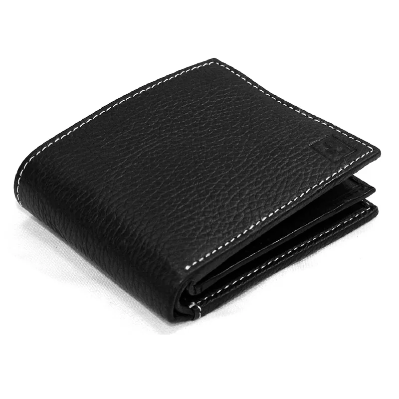 Backpack for festival trips-CIMONI® Premium Genuine Leather Wallet for Men Casual Wallet with RFID Protection 12 Card 1 Id Slots Slim Elegant Design Wallet (Color - Black)