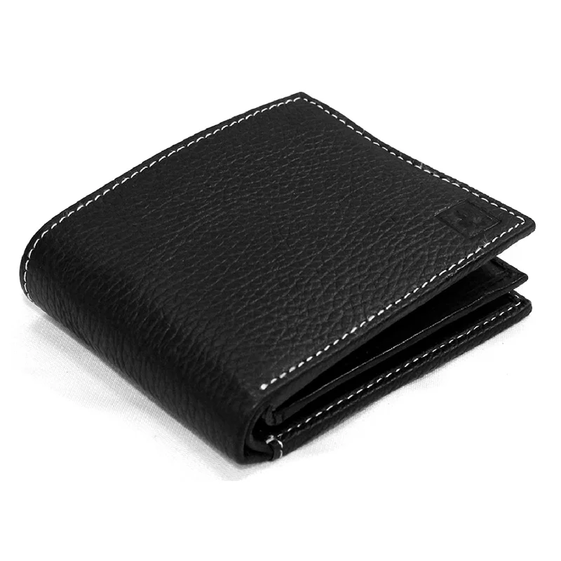 Backpack with firm fabric-CIMONI® Premium Genuine Leather Wallet for Men Casual Wallet with RFID Protection 6 Card 1 Id Slots Slim Elegant Design Wallet (Color - Black)