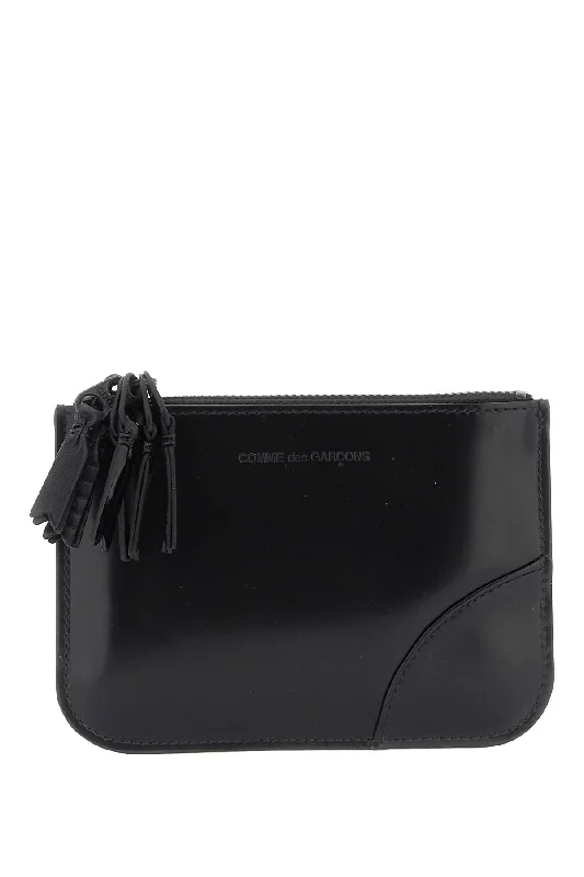 men wallets reinforced leather design-Comme Des Garcons Wallet Men's multi-Zip Wallet With