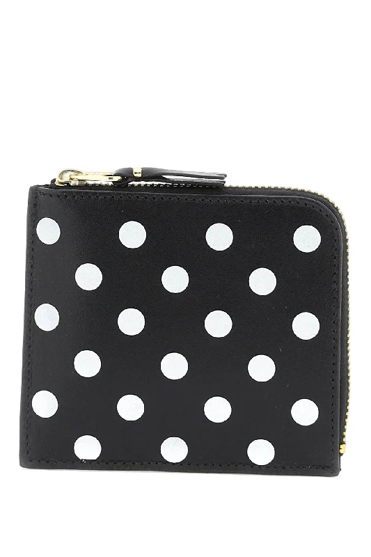 men wallets soft touch-Comme Des Garcons Wallet Men's Polka Dots Wallet