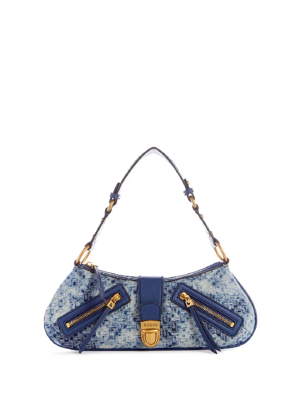 Handbag sleek finish-Denim Logo Belle Vintage Shoulder Bag