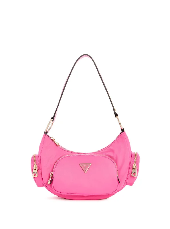 Handbag vegan leather-Eco Pink Gemma Shoulder Bag