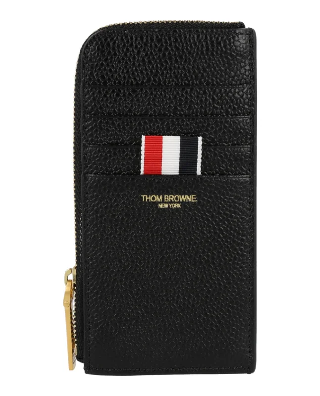 men wallets high end leather-Half-Zip Leather Wallet