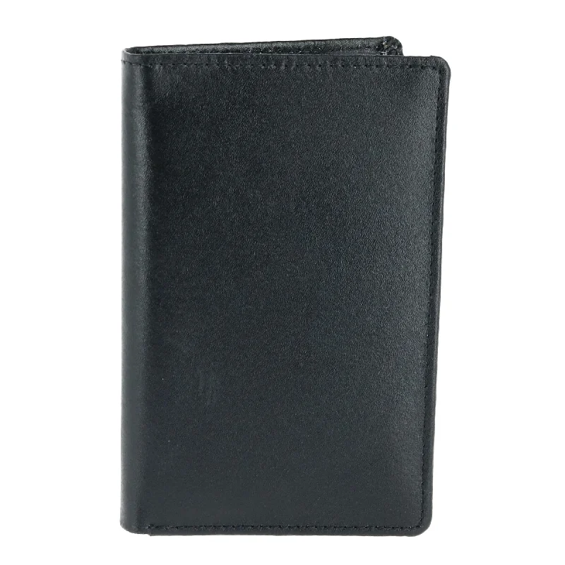 men wallets travel leather quality-Leather Bifold Badge Holder Wallet