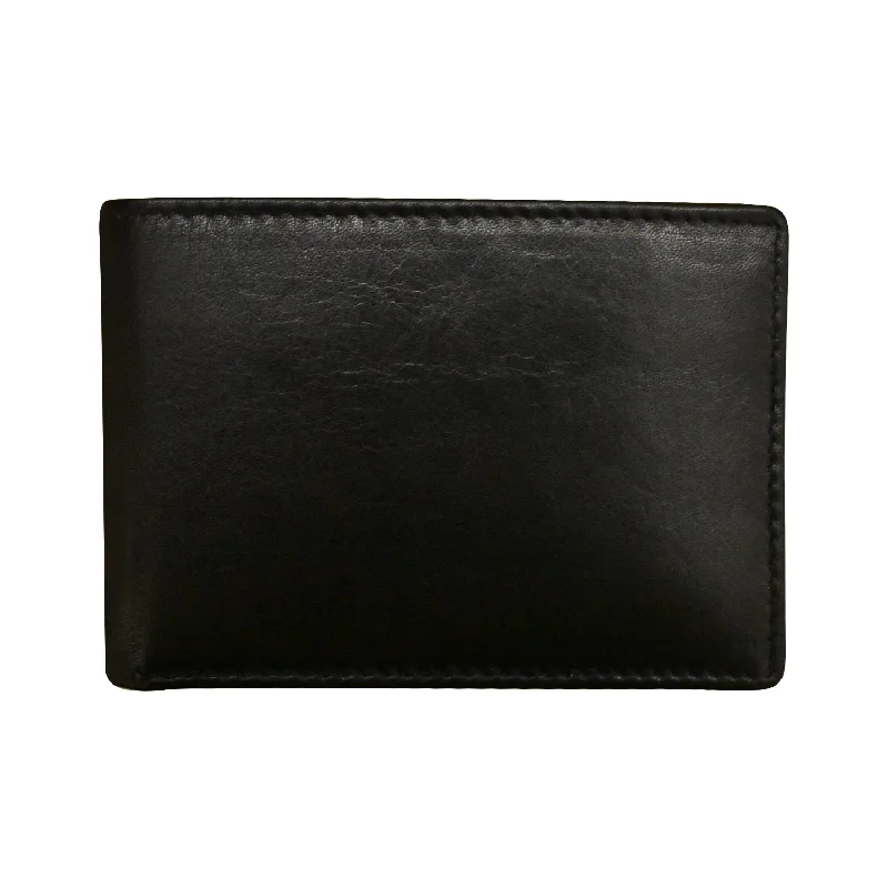 men wallets textured-Men's Wallet Compact Bifold with Left Flip