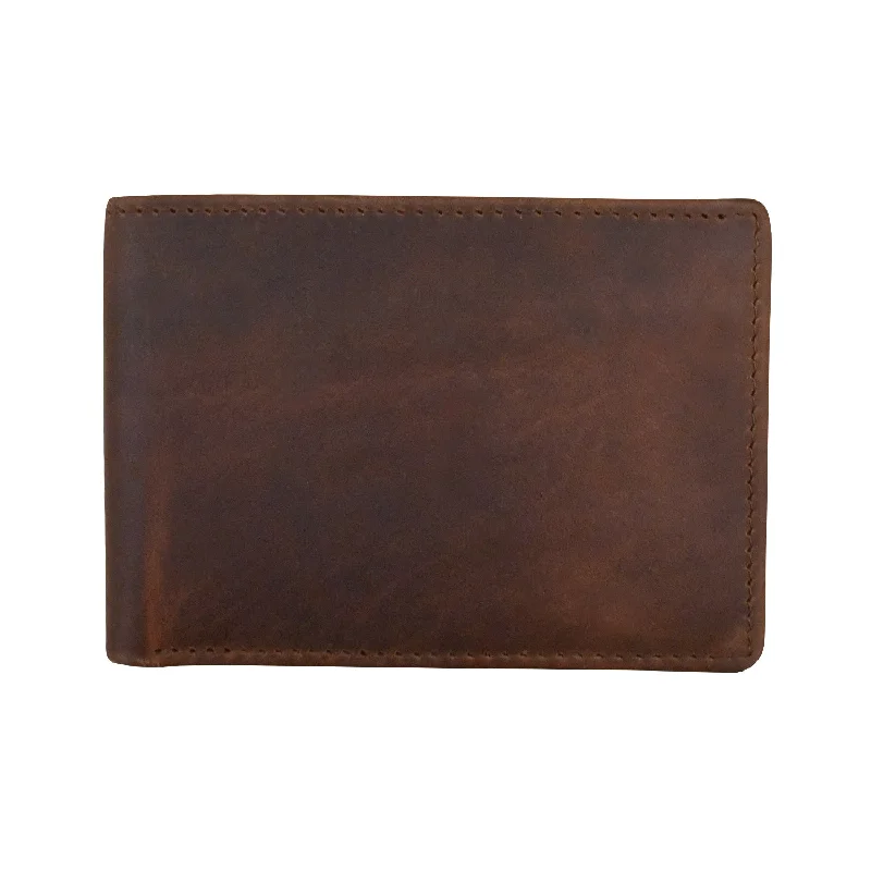 men wallets futuristic-Men's Wallet Compact Bifold with Back Slip