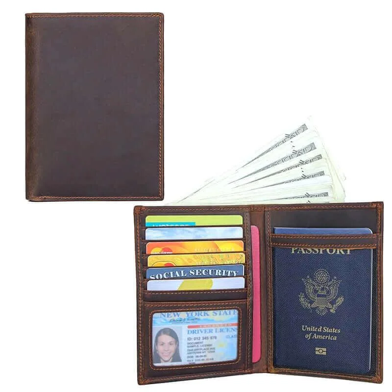 Backpack for city gear-Premium Leather RFID Passport Wallet NZ | Secure Your Travel Essentials