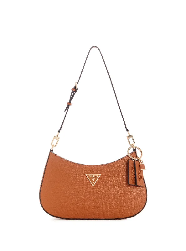 Handbag pastel shade-Light Cognac Noelle Shoulder Bag