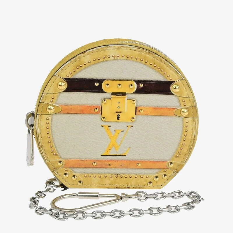 Keychains with unique tags-Louis Vuitton Micro Boite Chapeau  Leather Wallet  (Pre-Owned)