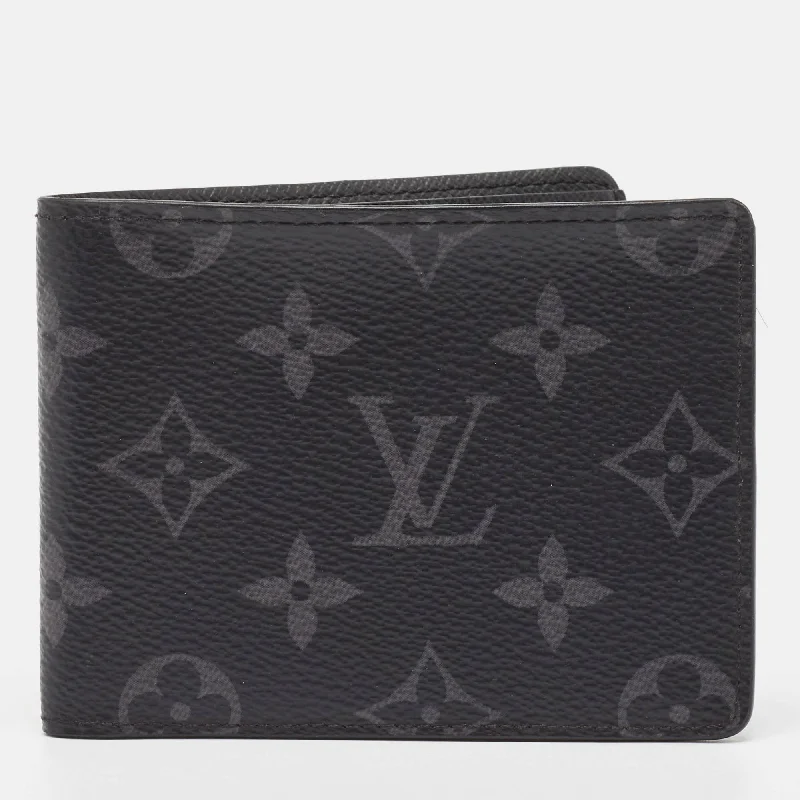 men wallets handmade leather quality-Louis Vuitton Monogram Eclipse Slender Wallet