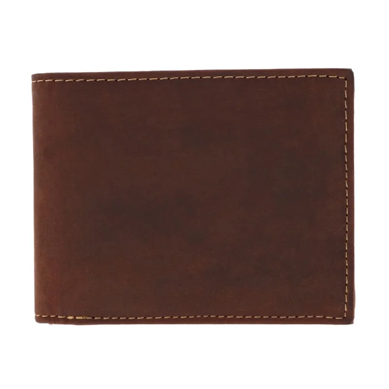 men wallets subtle leather quality-Men's Leather Expandable Bill Slot Bifold Wallet