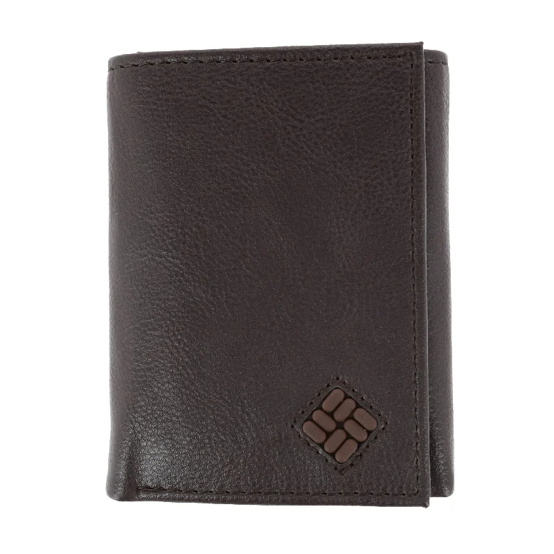 men wallets cheap leather style-Men's Leather RFID Protected Trifold Wallet