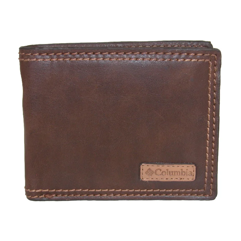 men wallets ID leather style-Men's RFID Protected Passcase Bifold Wallet