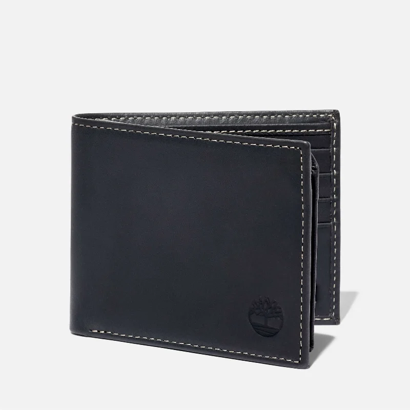 men wallets gym friendly-Men's Smooth Leather Wallet