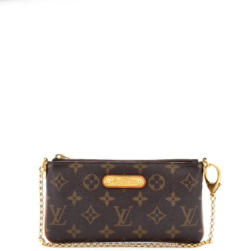 Keychains in sleek metal-Milla Pochette Monogram Canvas MM