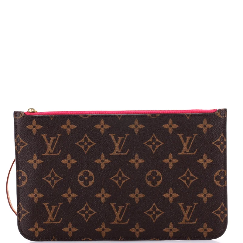 Keychains with bold hooks-Neverfull Pochette Monogram Canvas Large