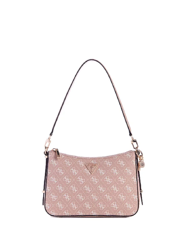 Handbag simple design-Pink Logo Daryna Shoulder Bag