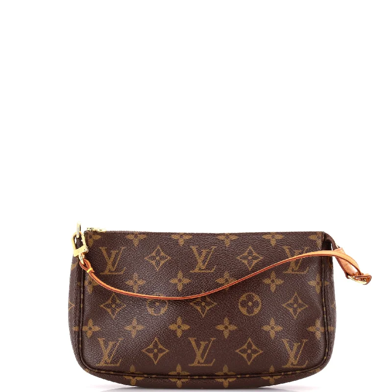 Wallets for business professionals-Pochette Accessoires Monogram Canvas