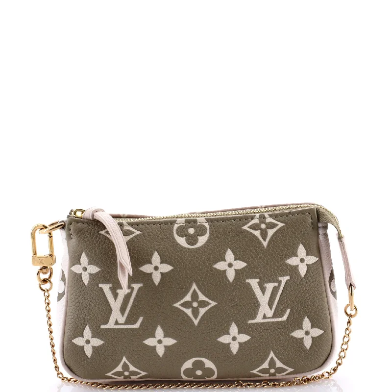 Wallets in soft hooks-Pochette Accessoires Spring in the City Monogram Empreinte Leather Mini