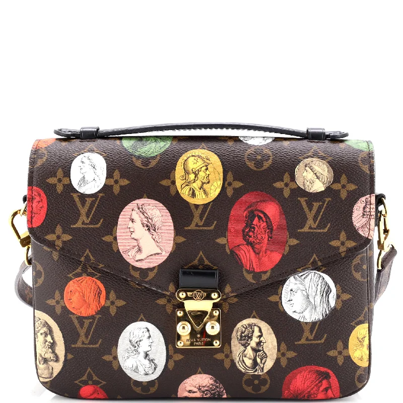 Wallets in recycled materials-Pochette Metis Limited Edition Fornasetti Cameo Monogram Canvas