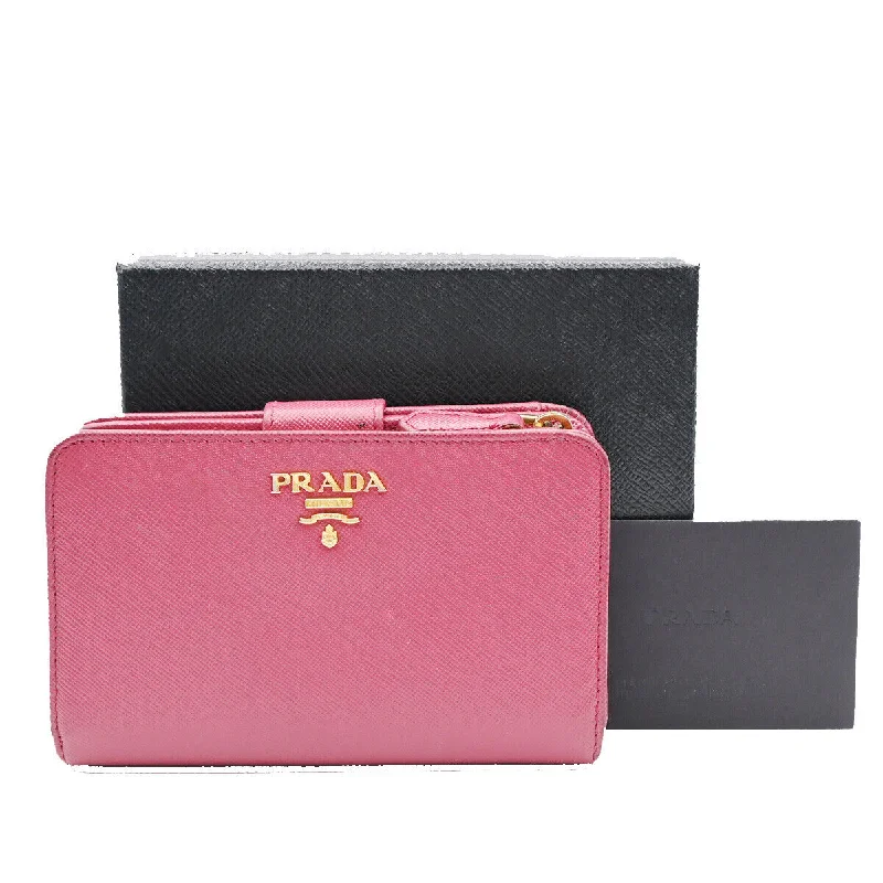 Wallets for lightweight gear-Prada Saffiano  Leather Wallet  (Pre-Owned)