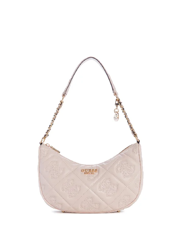 Handbag casual style-Beige Logo Marieke Shoulder Bag