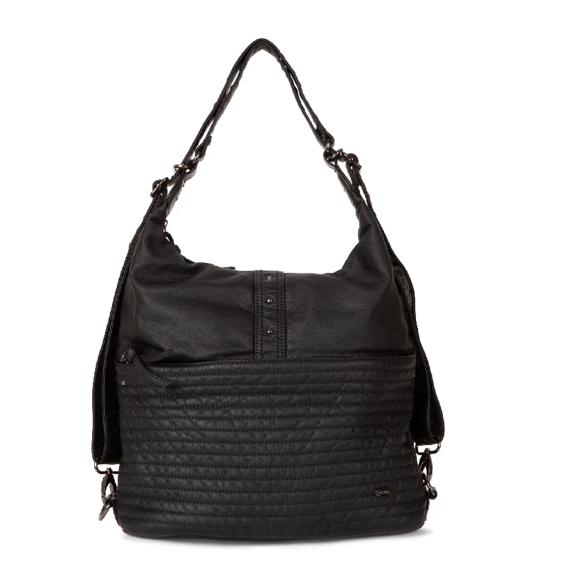 Handbag chic design-Quilted Convertible Hobo Bag