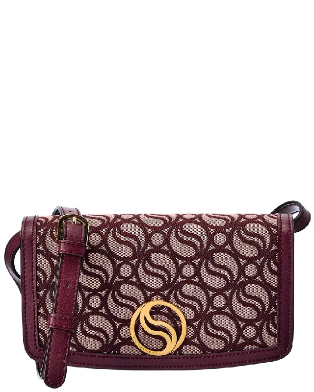 Keychains for tech enthusiasts-Stella McCartney Monogram Canvas Wallet On Chain