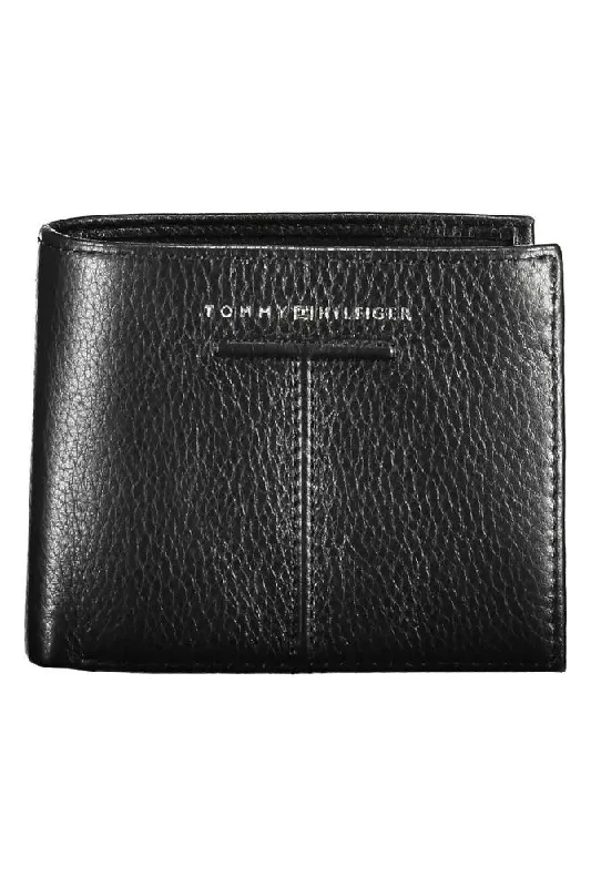 men wallets black leather-Tommy Hilfiger  Leather Men's Wallet