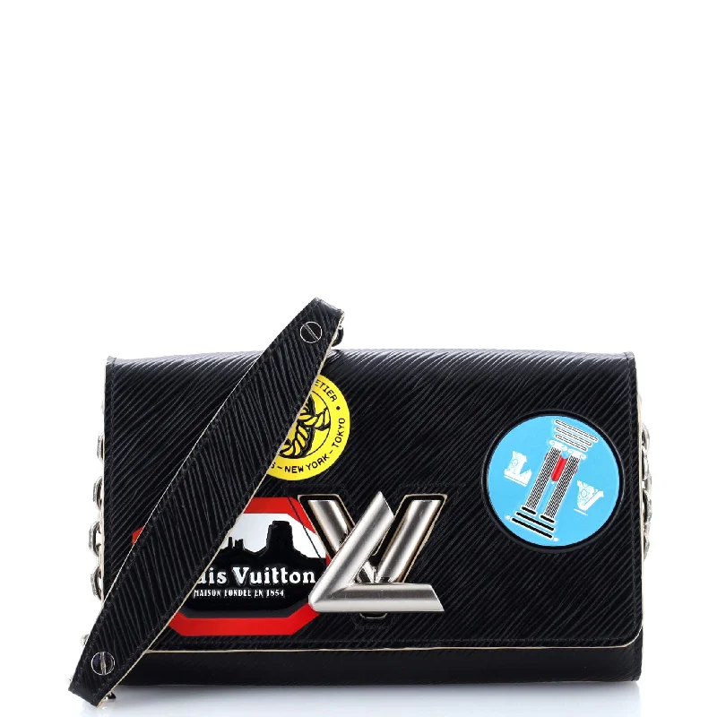 Wallets with leather tags-Twist Chain Wallet Limited Edition World Tour Epi Leather