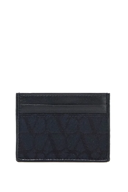 men wallets retro style-Valentino Garavani Toile Iconographer Card