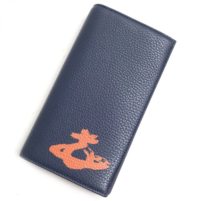 Wallets for travel tags-Vivienne Westwood Orb Leather Long Wallet