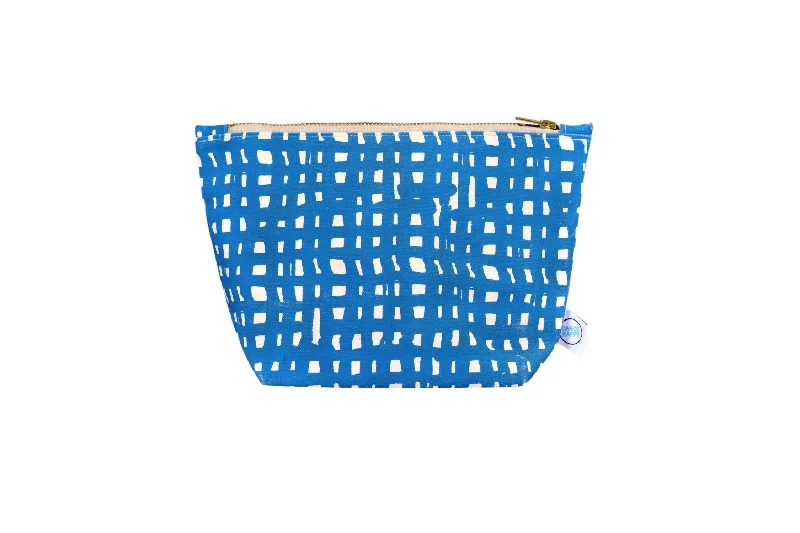 Keychains with modern hooks-Women's Ivy Cosmetic Bag In Azure Blue