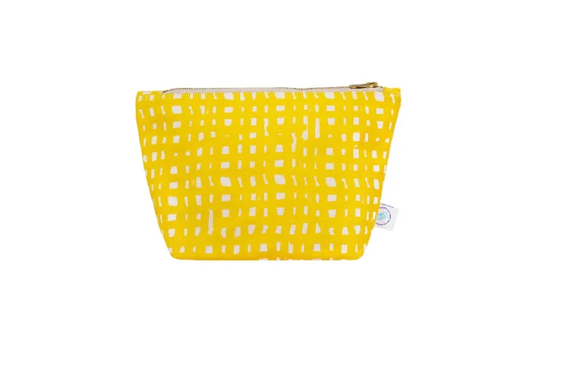 Wallets in slim leather-Women's Ivy Cosmetic Bag In Dayglow Sunshine Yellow