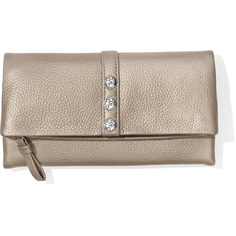 Wallets for lightweight use-Women's Large Wallet In Zinc Pearl