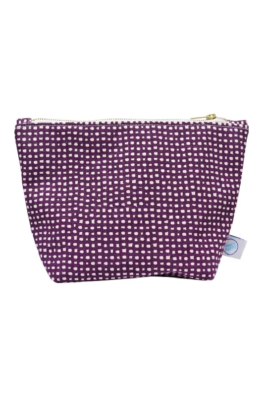 Wallets with leather straps-Women's Lola Cosmetic Bag In Italian Plum