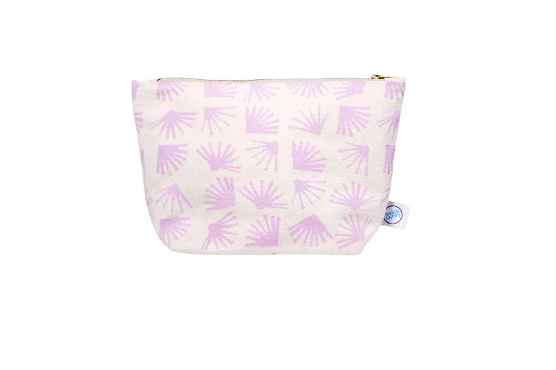 Keychains for stylish gear-Women's Mini Ginkgo Cosmetic Bag In Light Lilac