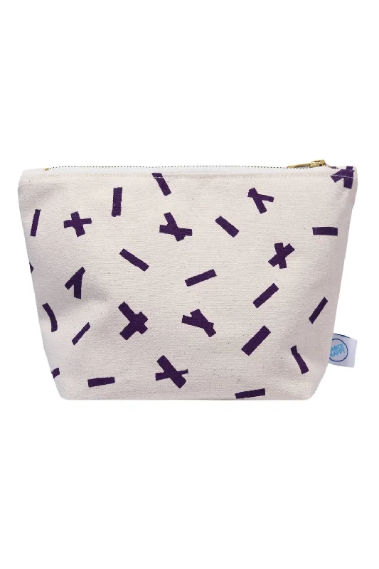 Wallets for secure carry-Women's Sprinkles Cosmetic Bag In Italian Plum